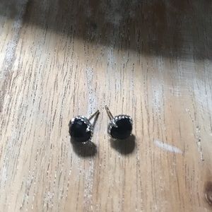 David Yurman petite chatelaine Black Onyx Earrings